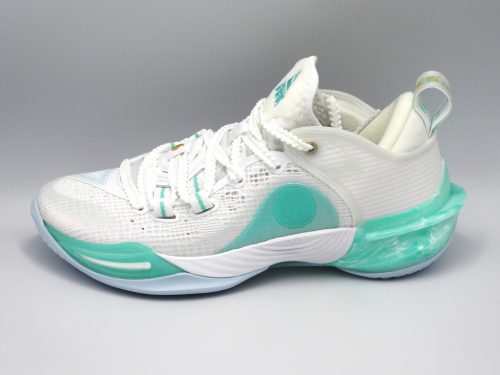 PEAK-BASKETBALL MATCH SHOES-WHITE-EMERALD